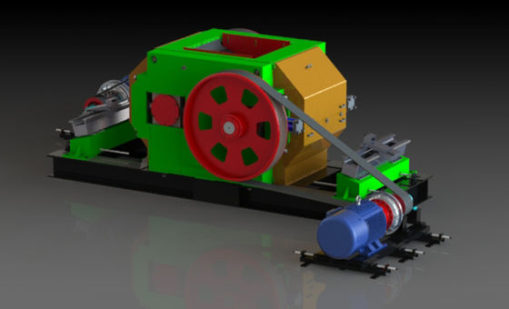Maszyna do produkcji cegieł z gliny z szybkim kruszarką walcową do przygotowania surowca i poprawy plastyczności cegieł