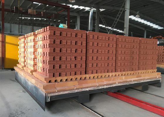 W pełni automatyczna technologia pieca tunelowego do wypalania cegieł z czerwonej cegły w Bangladeszu w Indiach