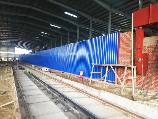 Automatyczny piec tunelowy do procesu wypalania cegieł w linii produkcyjnej cegieł glinianych