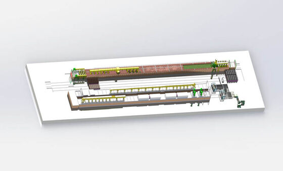 100 do 1200 ton/dzień całkowicie automatyczna linia produkcyjna cegły glinianej z suszarką tunelową i piecem tunelowym do produkcji cegły glinianej