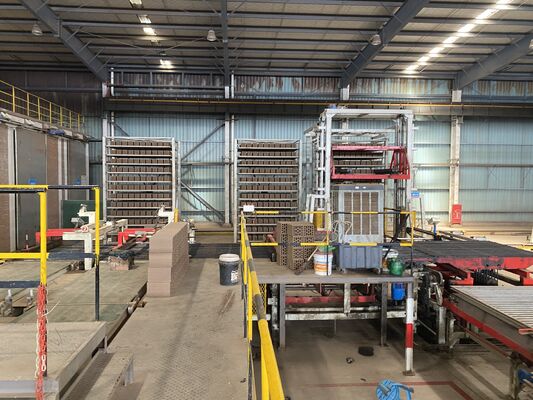 Jednowarstwowa komora suszenia tunelowego dla zautomatyzowanej fabryki cegieł glinianych